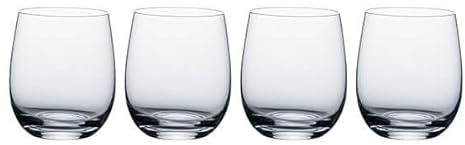 Ravenhead Kings - Juego de 4 vasos mezcladores de 360 ml, elegante juego de vasos de 36 cl, para comedor, entretenimiento y uso diario, duradero y apto para lavavajillas