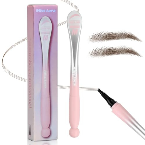 Lápiz de Cejas de Cuatro Puntas, Lápiz de Cejas Líquido, de Secado Rápido y Resistente Al Agua, de Larga Duración y Antimanchas, Adecuado para Dibujar Cejas Naturales y Claras (01# marrón oscuro)