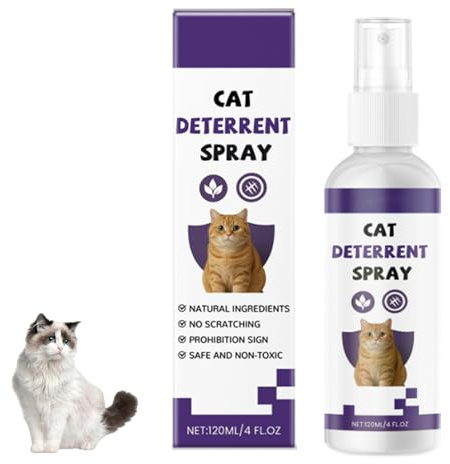 Spray Antiarañazos Para Gatos, 2025 Nuevo Spray Repelente Para Gatos Para Interiores Y Exteriores, 120 Ml, Evita Que Los Gatos Arañen Los Muebles, Detiene Los Arañazos En Muebles, Plantas (1 unidad)