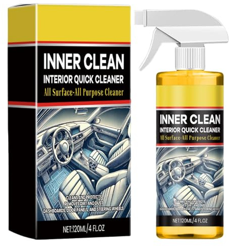 Byuexhp Nettoyant Renovateur pour Garnitures Auto,120ml Nettoyant Rénovateur Intérieur - Produit De Détail pour Garnitures De Véhicule,pour Sièges Tableau de Bord SUV Camion Garage Voiture