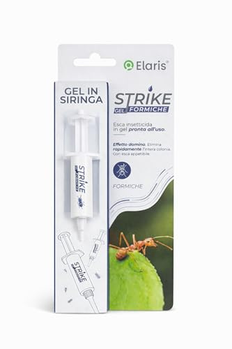 Ossian Strike Gel Formiche 10 gr – Insetticida Esca Gel Antiformiche con Effetto Ritardato | Elimina Intera Colonia | Uso Interno ed Esterno | Sicuro per Bambini e Animali Domestici