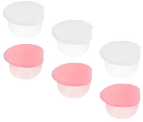 UKCOCO Coprispazzola per Labbra in Silicone 6 Pezzi, Custodia Anti-persa Resistente per Pennelli Trucco, Protezione Stabile per Uso Quotidiano e Viaggio