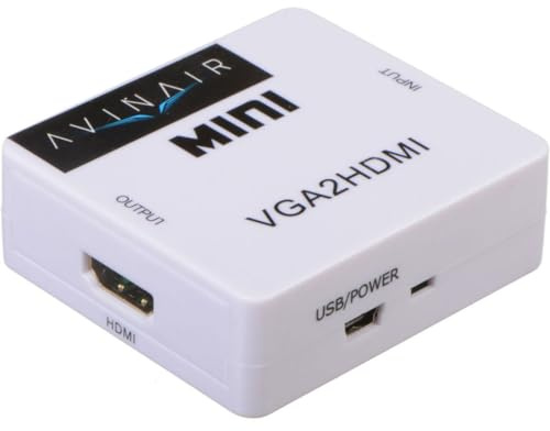 AVInAir Mini VGA to HDMI Converter (Plastic Case), White (AV-SF-VGH101B)