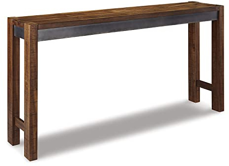 Signature Design by Ashley Counter Height Dining Table, 72-in Behind Couch