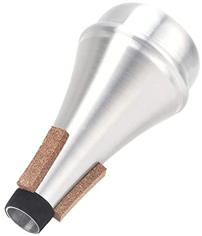Trompete Straight Mute Silber 5,5 X 2,8 X 0,8 Zoll Aluminiumlegierung Leichter Übungsschalldämpfer Musikinstrumentenzubehör
