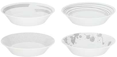 Royal Doulton Pacific Stone Set of 4 Pasta Bowls, White/Stone