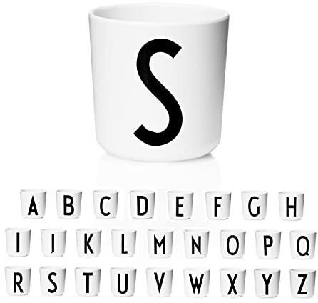 Design Letters Tasse Apprentissage Bebe | Eco Cup | Cadeau Enfant | Gobelet Enfant sans BPA/BPS | Verre Enfant pour le lait,le jus,l'eau | Gobelet Bebe Passe au Micro-ondes | Tasse Bebe | 175 Ml