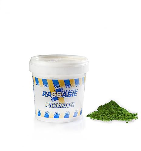 La zappa Mineralpulver Pigment Pigment Gips für den Bau in verschiedenen Farben (grün)
