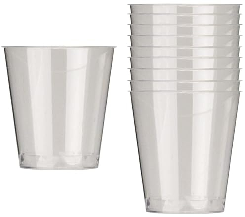 AIOS Pack of 50 Plastic Shot Glasses - Multi Use Crystal Clear Sampling Cups 50ml