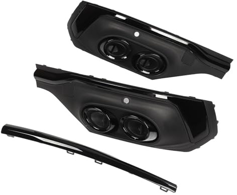 Embellecedor del Difusor del Tubo de Escape del Parachoques Trasero, Alerón Negro Brillante con Seguridad Mejorada para SQ5 Sportback 2021 y Posteriores, Apariencia (Anillo