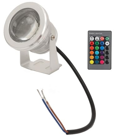 12V RGB LED Tauchstrahler Einstellbar Unterwasser Licht für Schiffe Yachten Fernbedienung Energiesparend IP65 Wasserdicht