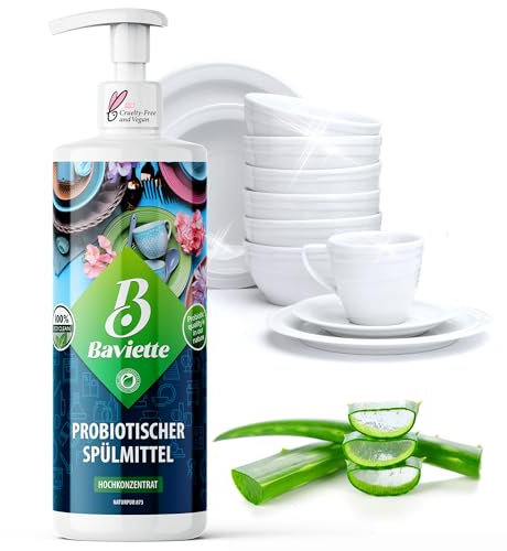 Baviette Spray nettoyant et détartrant pour salle de bain avec pierre ponce - Biologique et probiotique pour WC, lavabos et robinets - Idéal pour les maisons avec (Spülmittel)