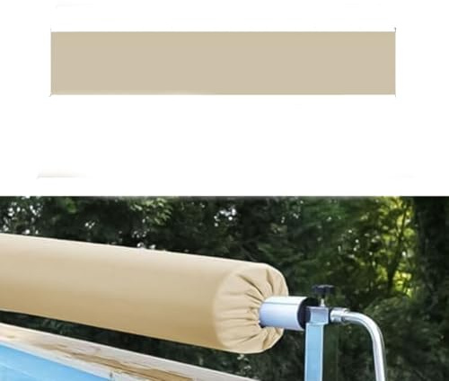 Couverture de piscine, couverture pour piscine en plein air, couverture de rouleau de couverture de piscine, housse de protection extérieure pour couverture solaire (4,9 m)