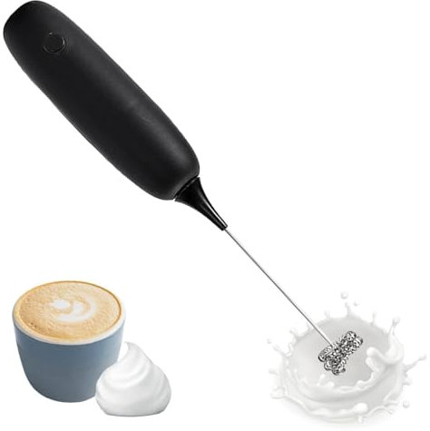 Montalatte portatile – Montalatte elettrico ricaricabile tramite USB, montalatte portatile, frusta automatica in acciaio inox, frusta montalatte per caffè, latte, cappuccino, frappè, matcha, hot cho