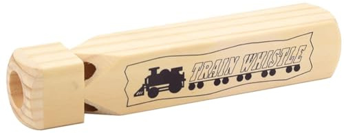 yasoe Sifflet de Train en Bois 4 Tons, Sifflet en Bois pour Amoureux des Jeux de Rôle pour Fête Éducative, et Facile à Utiliser