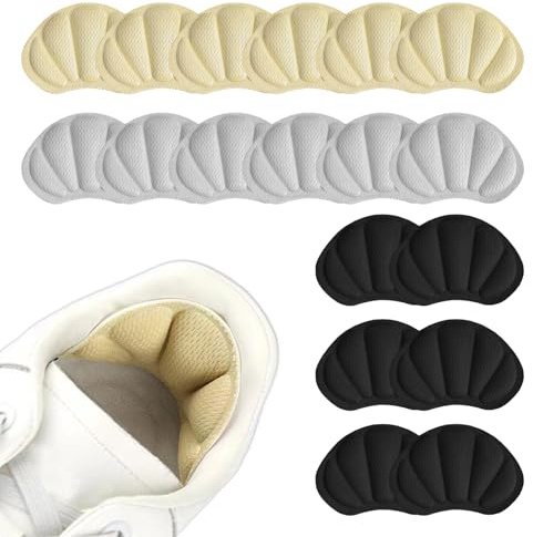 9 Paar Fersenpolster Reparatur für die Meisten Arten, Premium Fersenpolster Schuhe Fersenkissen für Damen & Herren, Fersenkissen aus Schwamm Selbstklebend Fersenschutz für Schuhe (18)