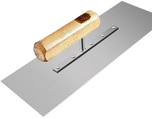 Cazzuola di finitura in acciaio inossidabile con manico in legno, for cartongesso, calcestruzzo, muratura in cemento e edilizia fai da te(320mm)