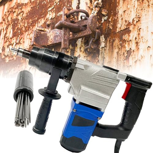 Escalador eléctrico de agujas, pistola neumática de eliminación de óxido de 1100 W, limpiador de escoria de 4500 RPM para soldadores, herramienta eficiente de limpieza de óxido y escoria, 110 V
