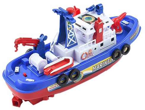 Feuer Boat Spielzeug - Wasserspritzer, einfach zu bedienendes elektrisches Rettungsschiff | Batteriebetriebenes schwimmendes Boot mit für Kinder Spielbad am Pool, Acgame
