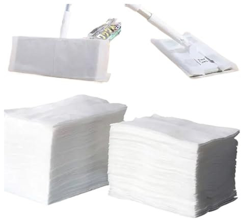 SFOIKVG Kitchen Roll MicroFibre Electrostatic Floor Cloths Dust Removal Mop Paper Floor Cleaning Wipes for Flat Swivel Mop for home care and cleaning
