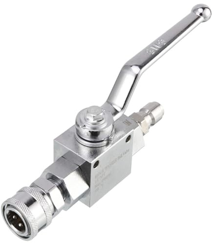 FACAIIO High Pressure Ball Valve for Pressure Washer 4500 PSI Stainless Steel 3 8 Quick Disconnect with 1 4 NPT Adapters