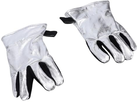 SPYMINNPOO da Barbecue, da Griglia Resistenti Al Calore con Pelle Bovina e Foglio di Alluminio per Barbecue e Cucina Fino a 752 °F