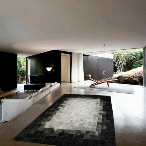 Vip-leather NEU KUHFELL Patchwork Teppich Cod 453 (240 cm x 300 cm)