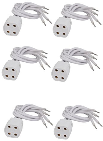 Aexit 6pcs F34-1 AC 500V 2A G10q support de lampe douille de base spécial pour tube en anneau UF963921D669732B