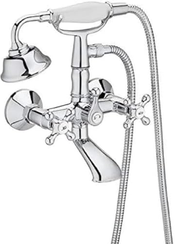 Roca A5A014BC00 Mezclador Bimando Exterior Baño-Ducha, Cromado