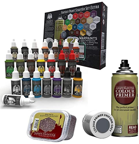 Fantasy Extra Miniature Paint Set | Miniature Painting Kit | DnD Paint Set