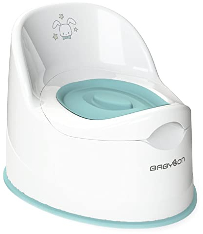 BABYLON Giant Pot Enfant couvercle+bol, Pot bebe toilette dès 1 an, Blanc