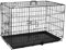 Yesuitme 36inch Dog Crate, Dog Puppy Cage Folding 2 Door Crate with Removable Tray, Large 36 inch Dog Cage Black Metal Training Crate Pet Carrier (L-36inch)