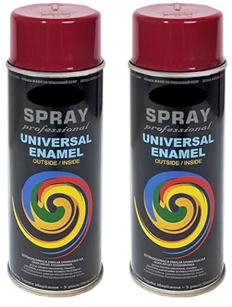 VE-INDUSTRIES 2x LACKSPRAYS CC nach RAL 400ml RAL 3005 Weinrot