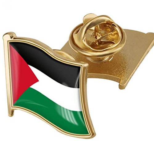 Palestina flaggan nålmärke nationell landsflagga knapp pin fri palestina nationella pin för män kvinnor