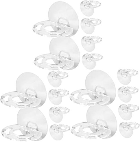 Cabilock 18 Stück Liefert Kamm Platzsparender Halter Zahnpastahalter Zahnbürste Toilette Rasiermesser Für Haken Aufhänger Stromorganisator Büro Elektrische Steckdose Zu