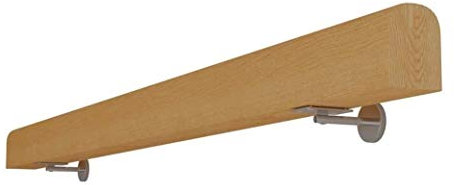 AUGUSE Handrails for Stairs Indoor Outdoor Stair Handrail Non-Slip Wood Stair Handrails, Against The Wall Indoor Loft Elderly Railings Corridor Support Rod (Size : 80cm)