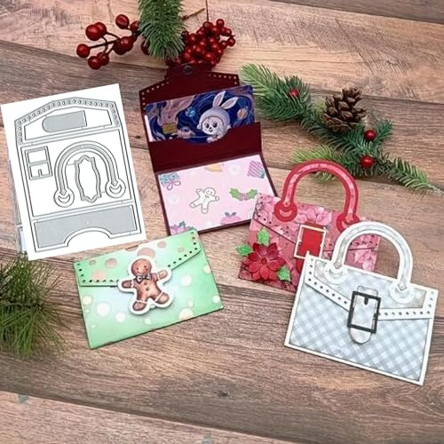Yeyert Metall-Stanzformen mit Blumenmotiv, quadratischer Blumenrahmen, Handtaschen, Stanzschablonen für Bastelarbeiten, Einladungskarten, Scrapbooking, Alben, dekorative Prägepapier-Stanzformen