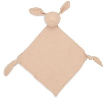 Jollein Schmusetuch Baby - Bunny Ears, Moonstone - Schnullertuch - 100% Baumwolle - Schnuffeltuch