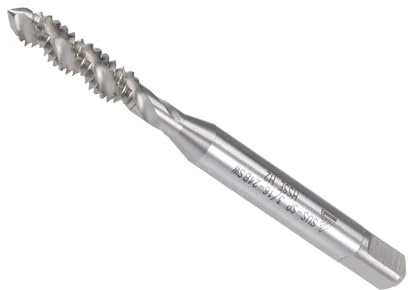 CoCud Taraud à Filetage en Spirale, Taille de Filetage BSW 3/16-24, en Acier Rapide Au Cobalt - (Applications : pour creuser et Tarauder l'Aluminium, l'Acier Inoxydable)