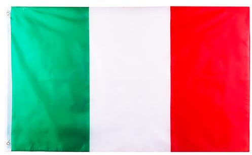 Große Italien Flagge 90x150 cm (5x3ft) Riesige Italienische Fahne für Fußball WM 2026 Nationalfeiertag Olympia Sportevents Deko Dekoration Bar Garten Straße Umzug Fanartikel Public Viewing