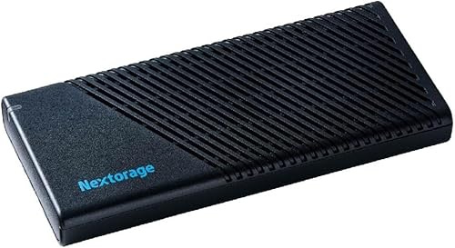 Nextorage Japanese manufacturer External SSD 1TB USB 40Gbps USB4 Gen3x2 Type-C Maximum read speed 3900MB/s Maximum write speed 3800MB/s Windows MacOS iPadOS compatible 1000GB NX-PS1PRO1TB Portable SSD