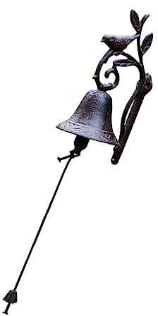 ERINGOGO Gusseisen Türklingel Wandglocke Rustikalen Stil Tür Ornament Für Bauernhaus Garten Veranda Installieren Langlebig Funktional
