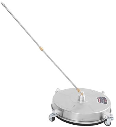 TRELVEX Nettoyeur Haute Pression de 18 Pouces, Nettoyeur Haute Pression Rond pour 5 000 PSI, autolaveuse de Sol, Accessoires pour Nettoyeur Haute Pression pour la saleté, Les patios et Les Jardins