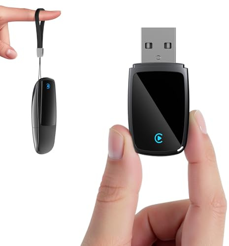 TERUNSOUl 2026 Carplay Wireless Adapter Für IOS, Wired in Wireless Car Play Umwandeln,Mini & Stabiler Car Play Wireless Adapter kompatibel mitAutos mit Wired CarPlay & iPhone iOS 10+