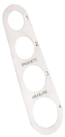 COLLBATH Outil de Mesure de Pâtes Acier Inoxydable Règle pour Contrôle Précis des Portions de Spaghetti Ustensile Cuisine et Facile à Nettoyer