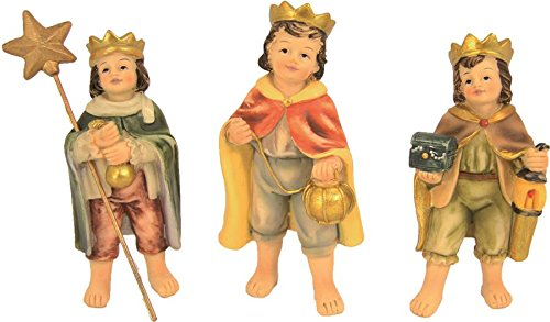 Unbekannt Krippenfigur, 3-TLG. Set Sternsinger ca. 8cm für 12cm Figuren