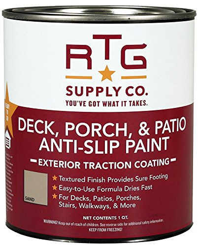 RTG Deck, Porch, & Patio Anti-Slip Paint (Quart, Sand)