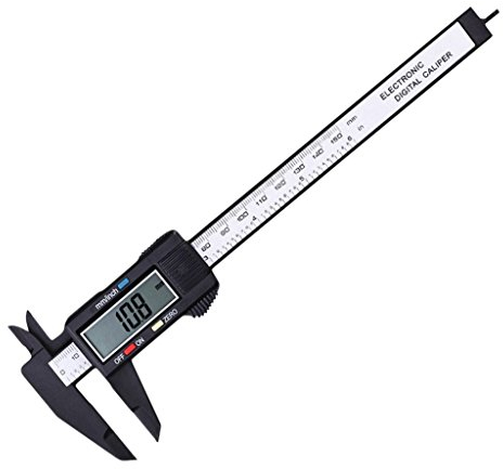150mm 6inch Plastic Digital Caliper LCD Digital Electronic Ruler Carbon Fiber Vernier Caliper Gauge Micrometer Measuring Tool