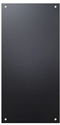 Wetterfeste Kreidetafel schwarz, 90 x 45 cm, mit Abstandshaltern