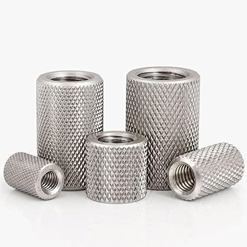 1 x Rändelmutter aus 304 Edelstahl, M12 x 30 mm (Außendurchmesser: 18 mm) für Elektrogeräte usw.